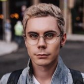 smart man with glasses wallpaper